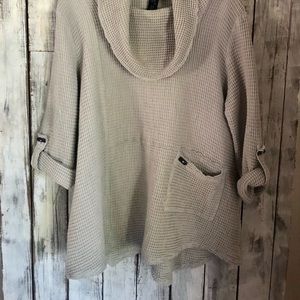 New w/tags Focus Casual Life Thermal Top Dove Grey